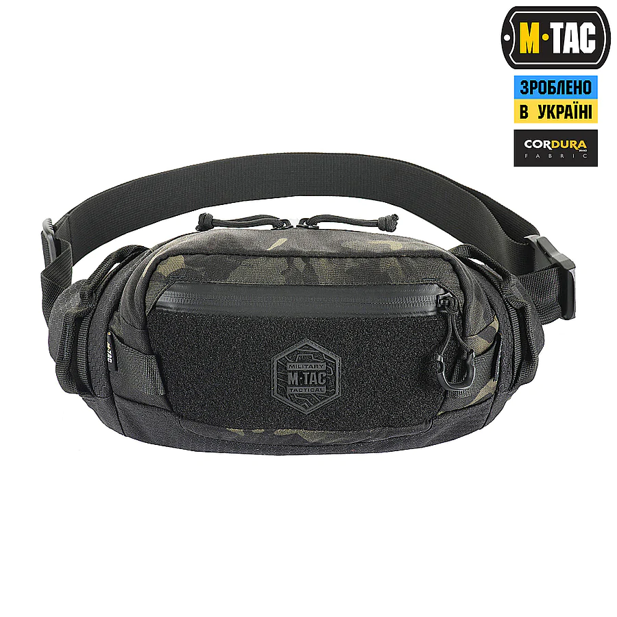 Поясна сумка Waist Bag Elite Hex M-Tac Мультікам Чорна
