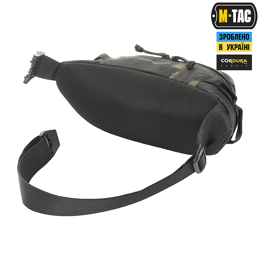 Поясна сумка Waist Bag Elite Hex M-Tac Мультікам Чорна