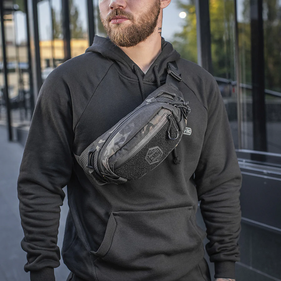 Поясна сумка Waist Bag Elite Hex M-Tac Мультікам Чорна