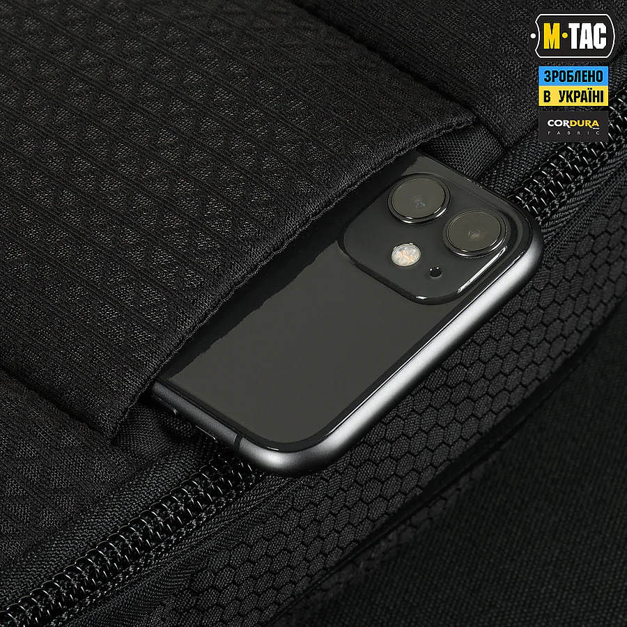 Тактична сумка через плече Sphaera Hex Hardsling Bag Elite Large M-Tac Чорна