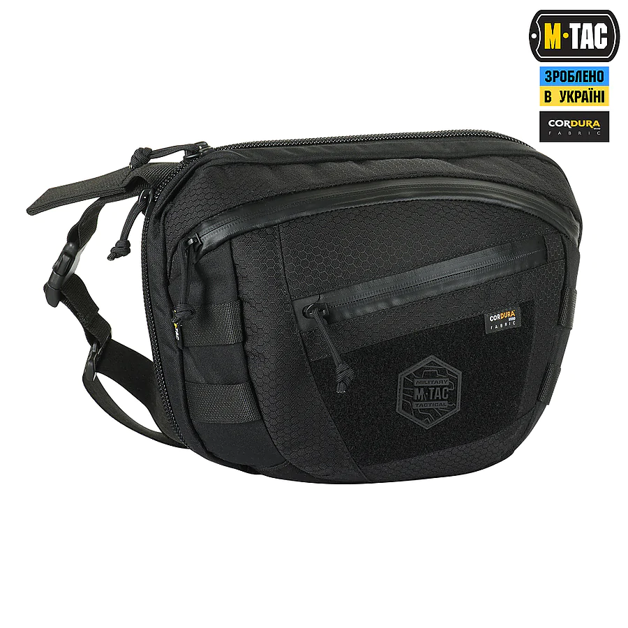 Тактична сумка через плече Sphaera Hex Hardsling Bag Elite Large M-Tac Чорна