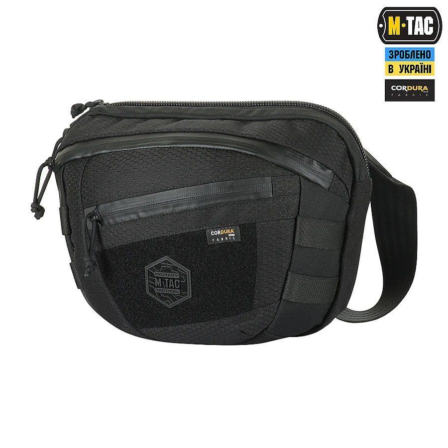 Тактична сумка через плече Sphaera Hex Hardsling Bag Elite Large M-Tac Чорна