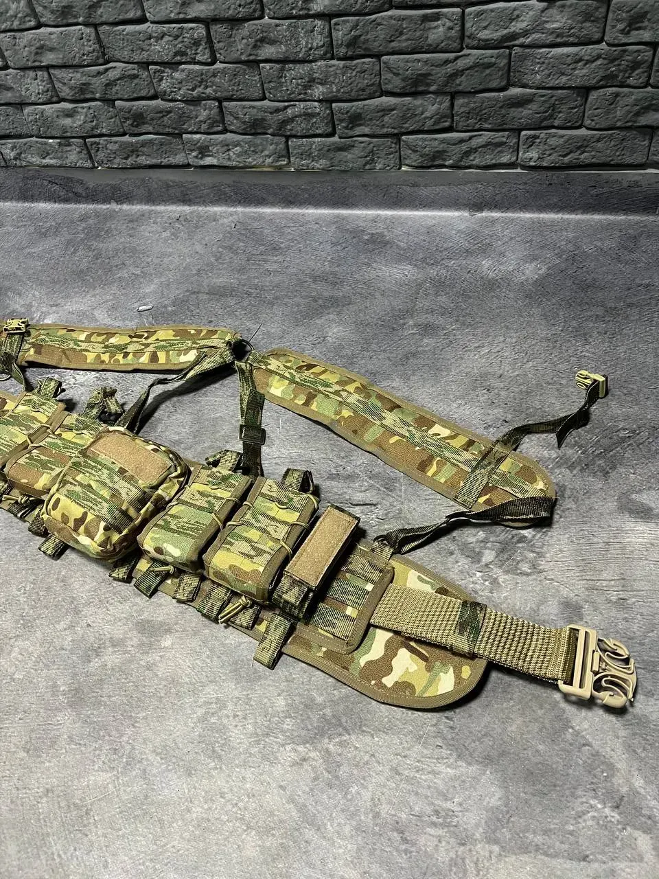 Штурмовий набір Attack Multicam: Плитоноска зі швидким скидом та розвантажувальний пояс Cordura 1000D