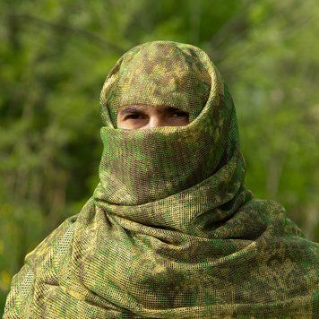 Маскувальний шарф-сітка Camotec SFVS 2.0 Pencott Green Розмір М
