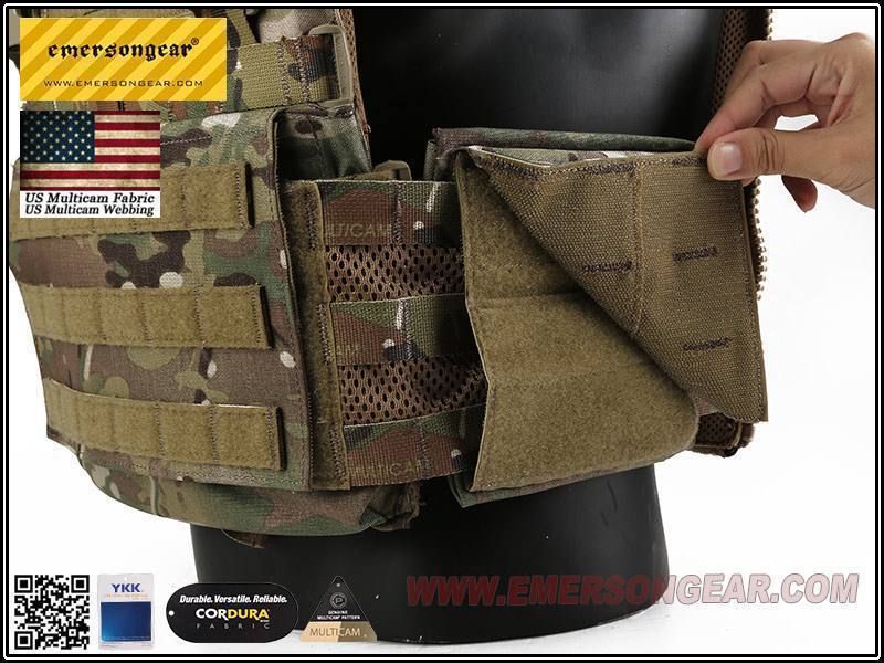 Плитоноска EmersonGear SCARAB Style, Multicam, Cordura 500D, система MOLLE, регулируемый размер
