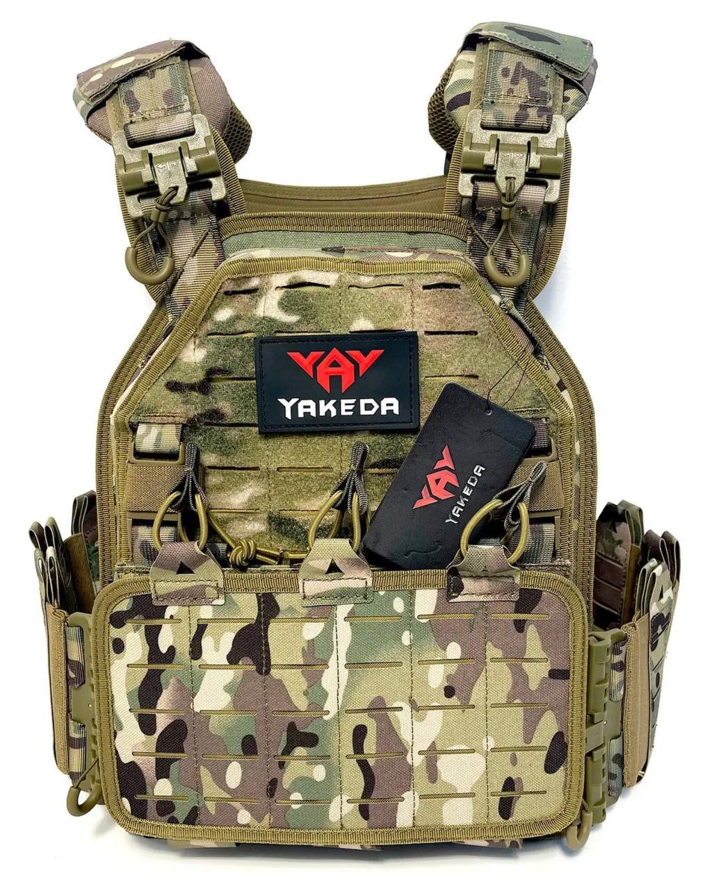 Плитоноска Якеда Yakeda VT-6094A Мультикам быстрый сброс 4 точки. Ткань Cordura 1000D