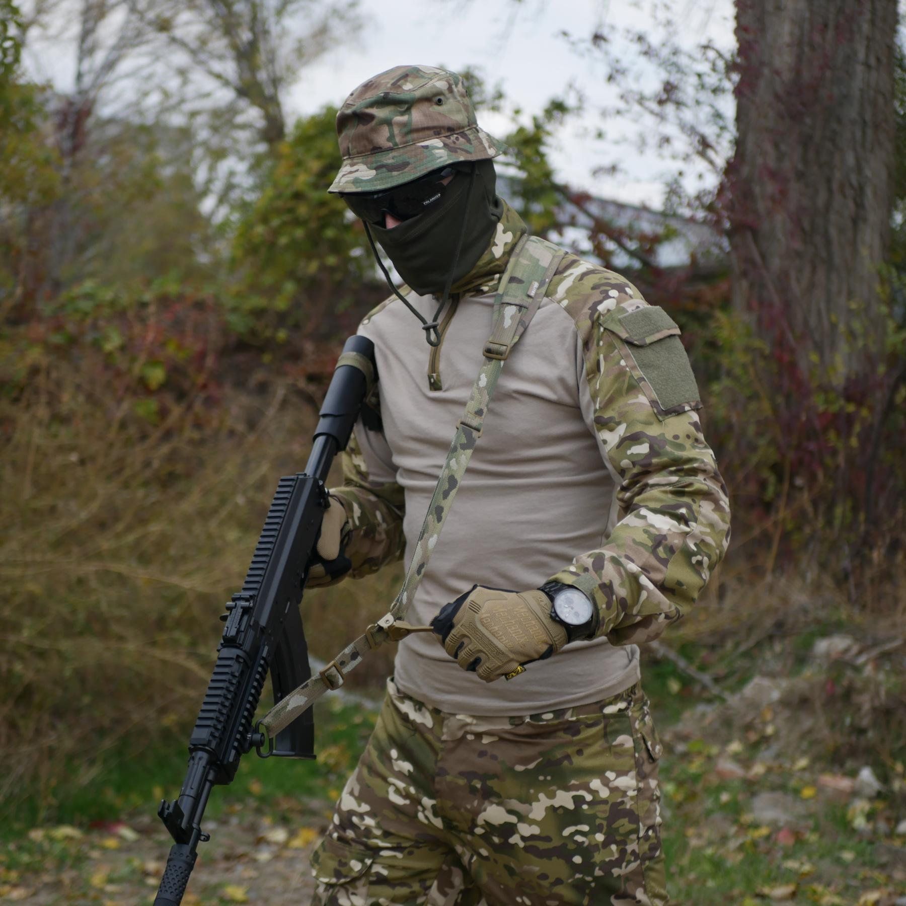 Ремінь для зброї двоточковий Multicam з QD антабками M-LOK та швидким регулюванням